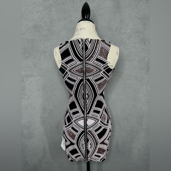 SPEECHLESS Womens Black/Pink Sleeveless Short Cocktail Body Con Dress 1 NWT - Picture 2 of 14